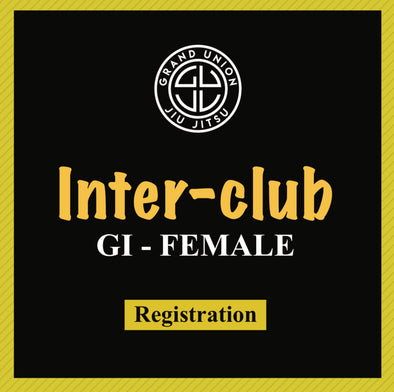 Female GI GUJJ Inter Club Tournament Registration Fee